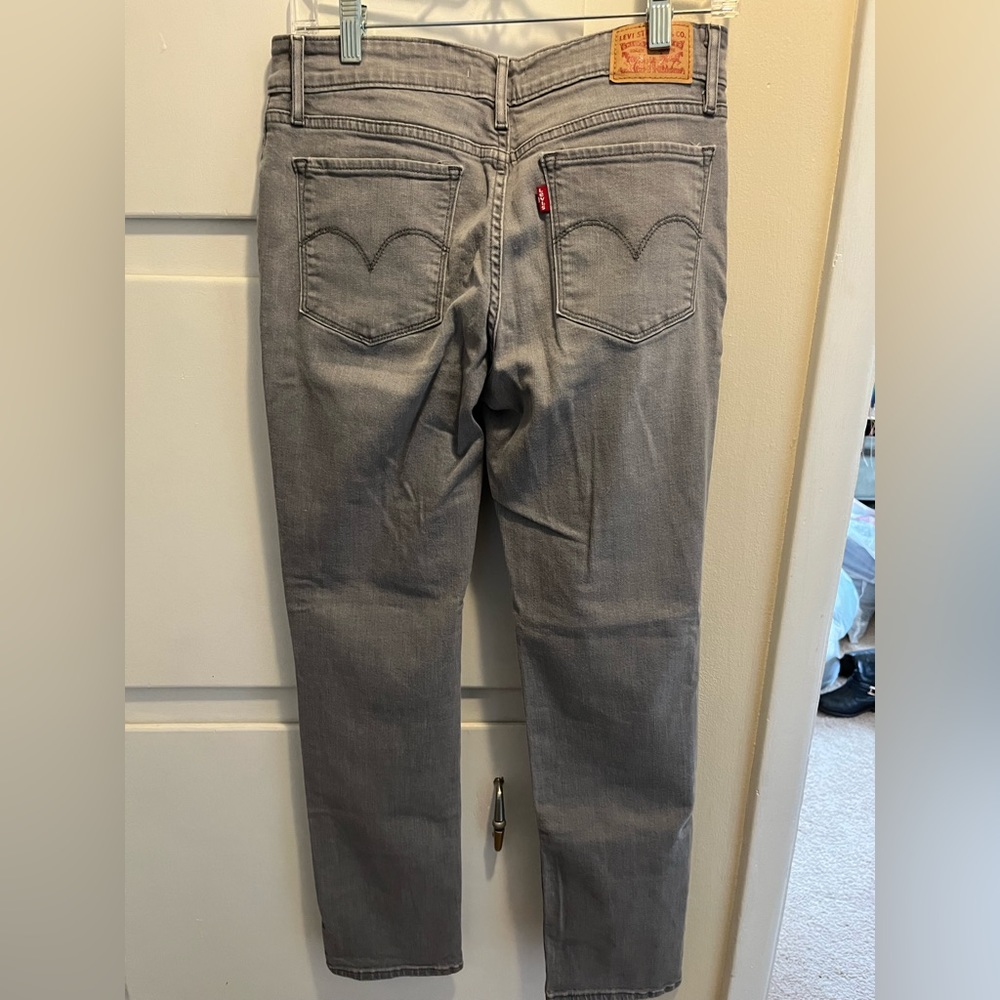 Light Gray Levi’s 712 Slim Jeans - Picture 3 of 5